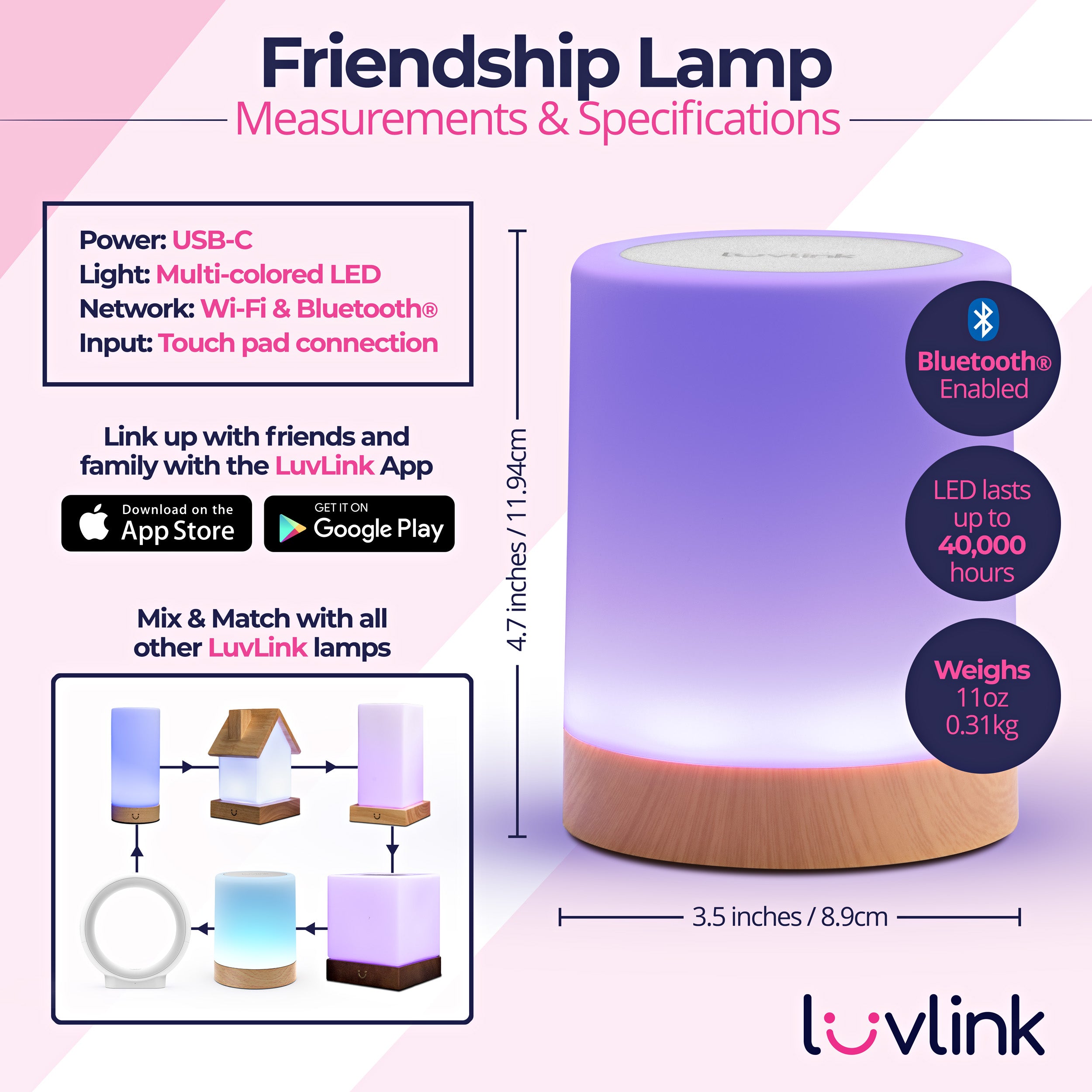 Best long store distance friendship lamps